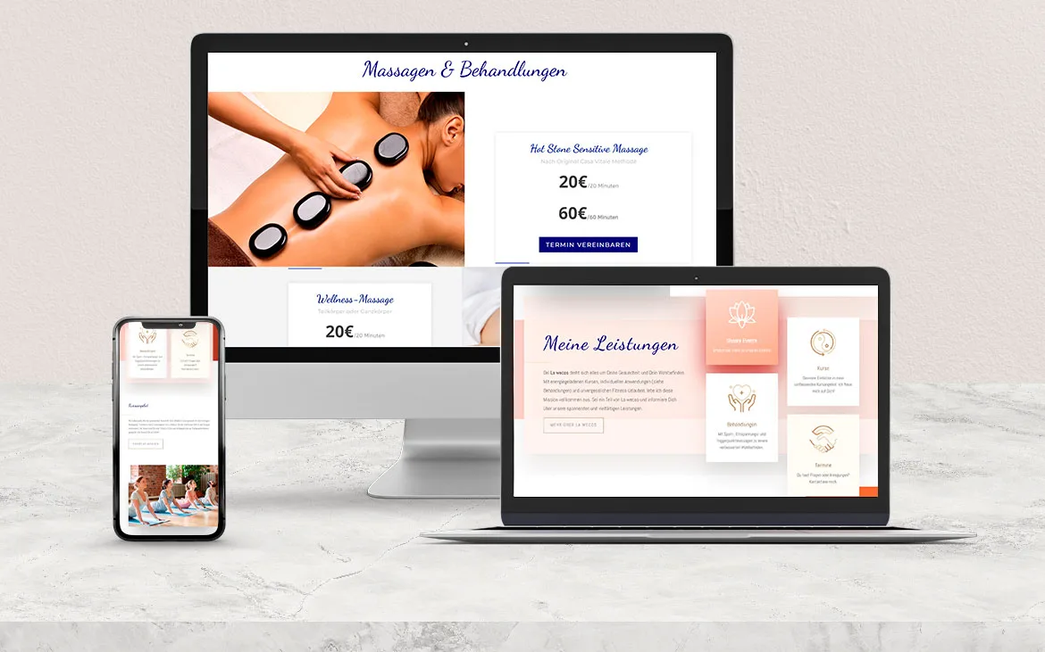 Webdesign La Wecos, Sport & Gesundheit, Webdesign-Referenz der Marketing-Agentur NEXAS Media