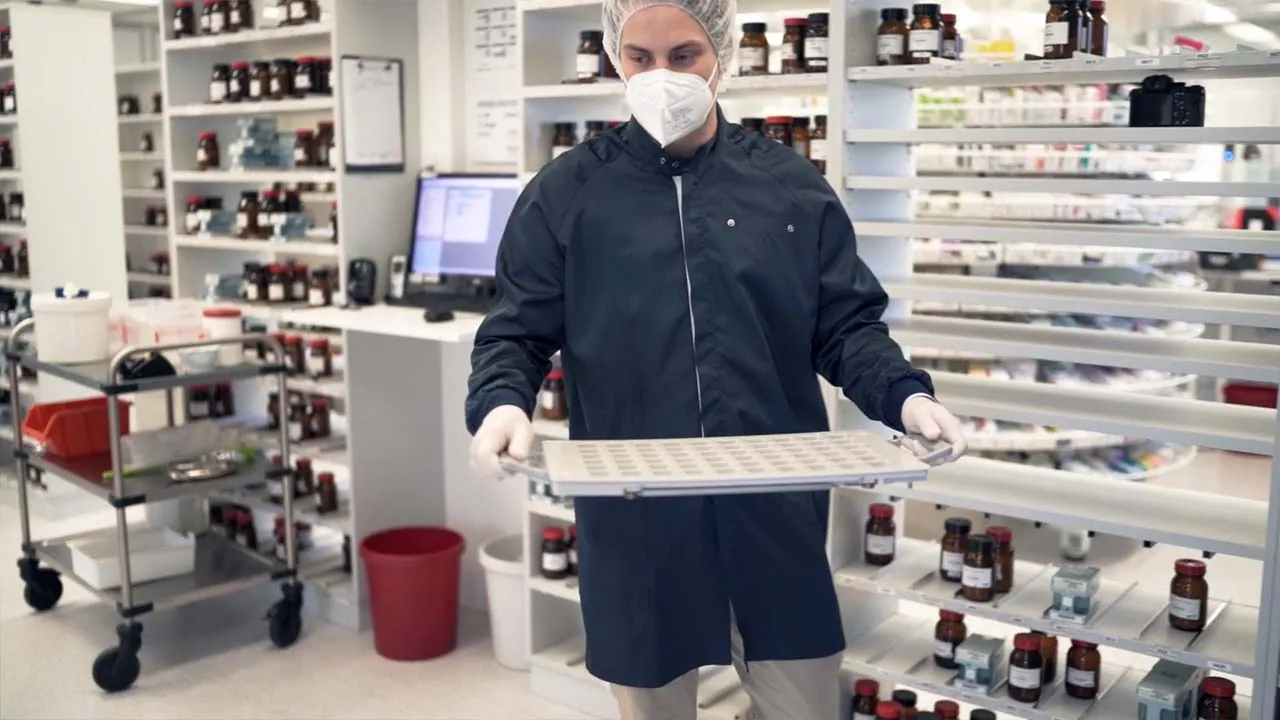 Apotheker Beratung Portrait: Szene aus dem Videoprojekt Recruiting Gondermann Apotheken, Einblicke Praktika von NEXAS Media