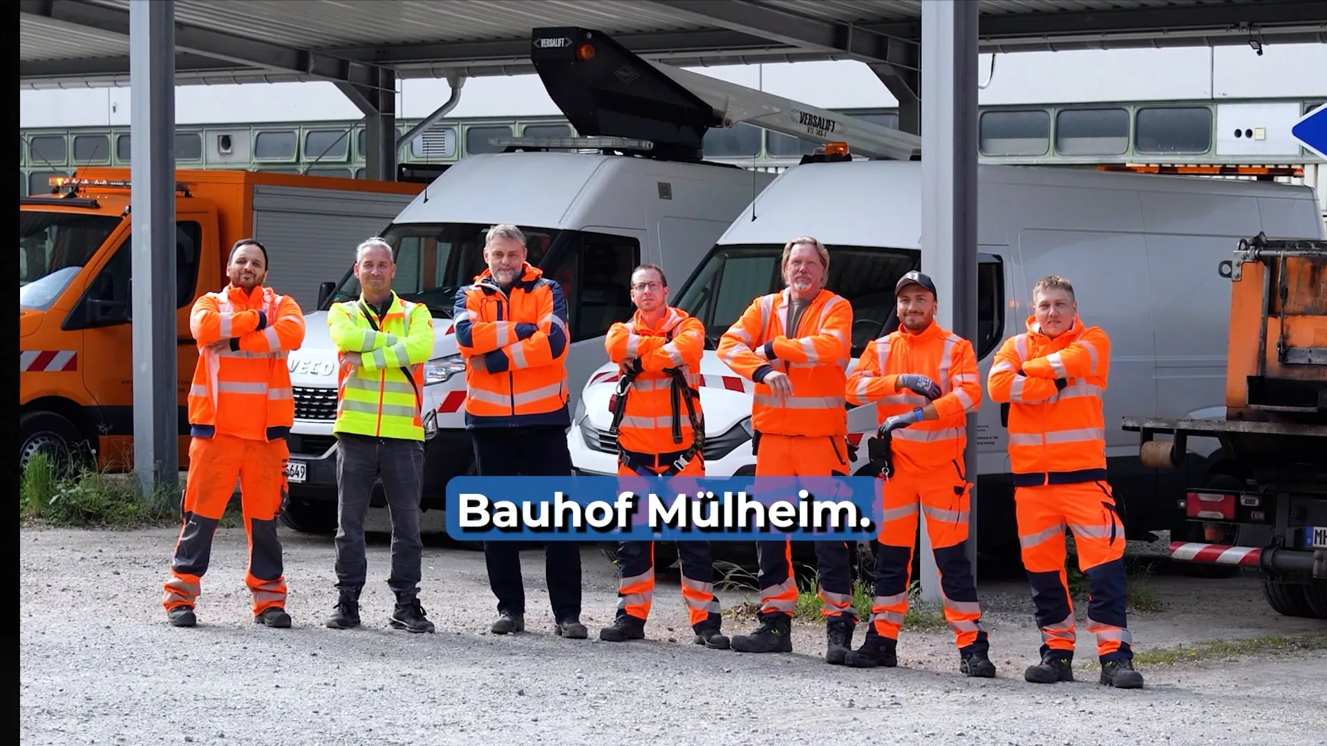 Mülheim Team Bauhof: Szene aus dem Videoprojekt Recruiting Stadt Mülheim an der Ruhr, Bauhof von NEXAS Media